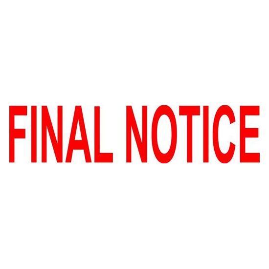 Picture of Final Notice